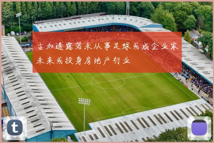 古加透露若未从事足球或成企业家未来或投身房地产行业